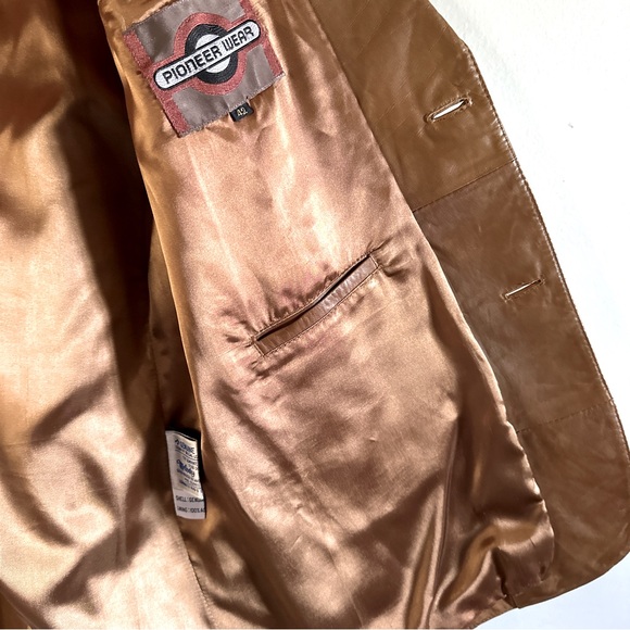 Pioneer Wear Vintage Leather Western Blazer Jacket Coat 42 - Picture 9 of 15